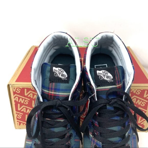 💖MEGA SALE💖VANS SK8-HI Reissue Tartan Canvas Shoes Women’s Size 5 VN0A2XSBU5R - Picture 6 of 10